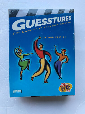 Vintage 1999 Guesstures The Game of Split-Second Charades New & Factory Sealed