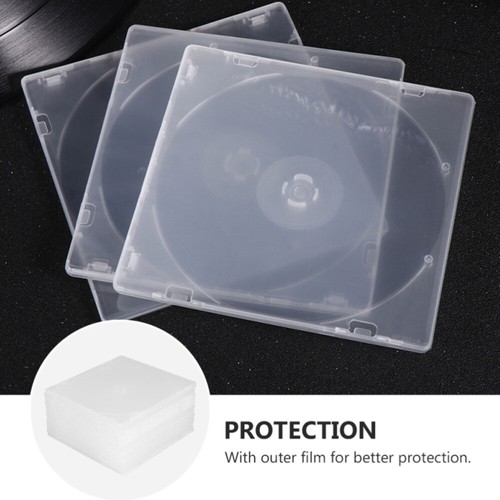 10 Pcs Disc Storage Bag Clear Jewel Case Single Jewel Case Jewel Case Album - Afbeelding 3 van 12