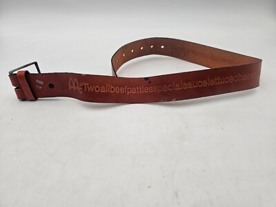 Vintage 1975 McDonalds Big Mac Two All Beef Patties Belt