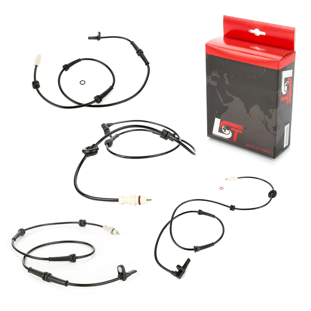 4x ABS Sensor Wheel Speed Sensor Set front rear for FIAT ALBEA SIENA 178