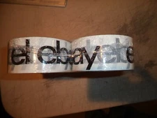 2" x 75 yards Black Official eBay Branded Packaging Tape Multi-Pack  6 ROLLS NEW
