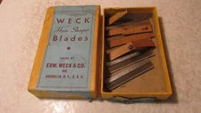 7 Old Weck Hair Shaper Blades- NIB