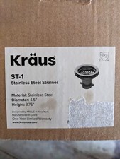 New In Box Kraus ST-1 Stainless Steel Strainer ii