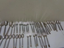 Onieda Stainless Flatware 45 Pieces Statler 8 Place settings + Serving Pieces
