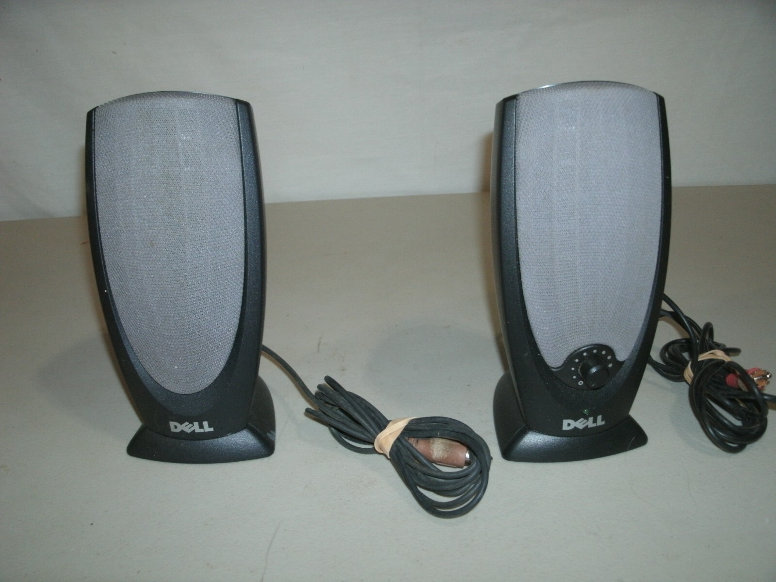 DELL A215 Computer Stereo Speakers NO Adapter Multimedia Set Wired Grey eBay