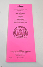 7/95 Amtrak City Of New Orleans Conductor Memorandum Tariff 14-35 Fares Charges