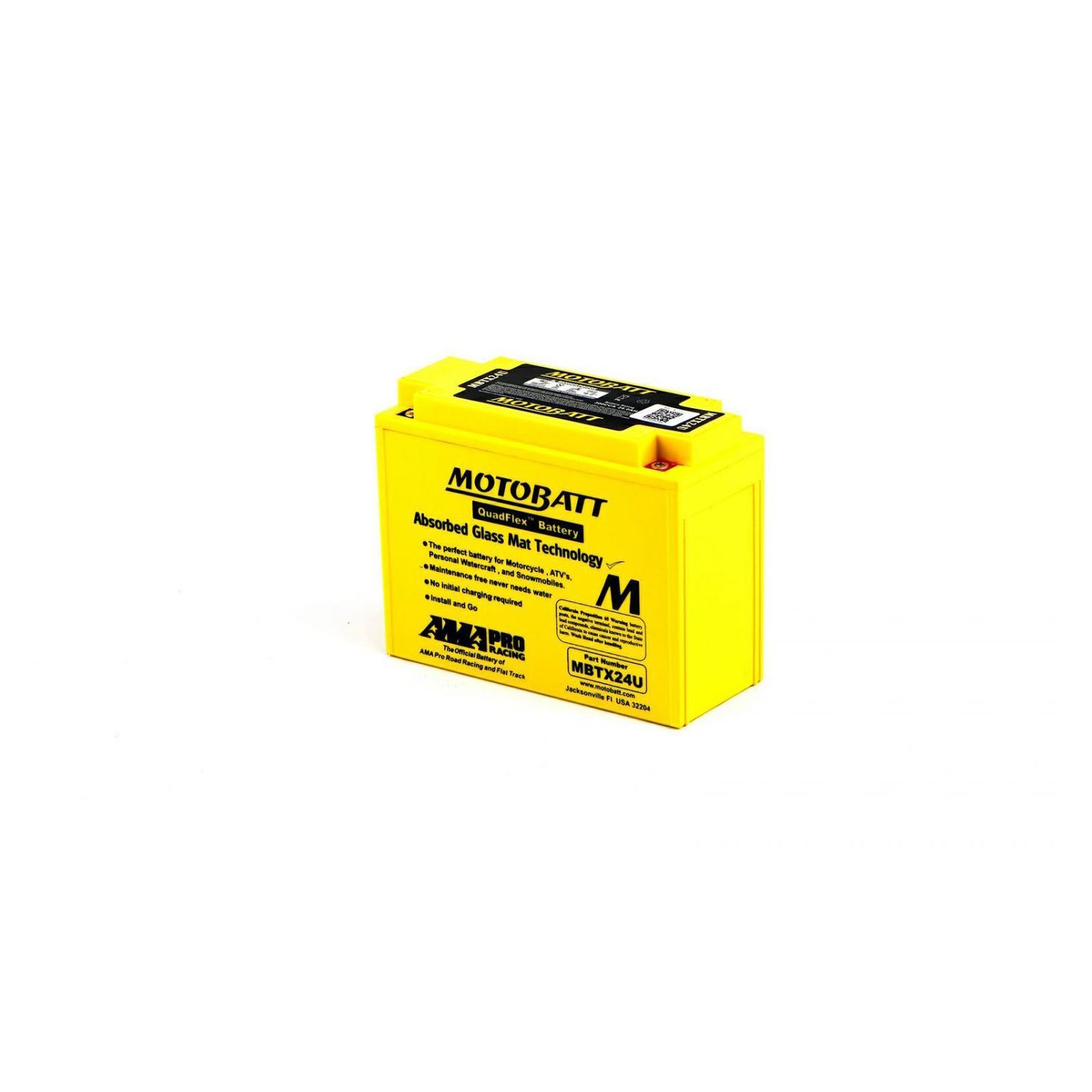 Motobatt MBTX24U AGM Motorcycle Battery for Yamaha XV 1100 Virago 86-99