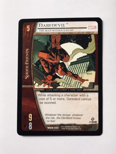 DAREDEVIL 1st EDITION CARD VS SYSTEM *401 MSM-002 WEB OF SPIDER-MAN - Picture 1 of 1