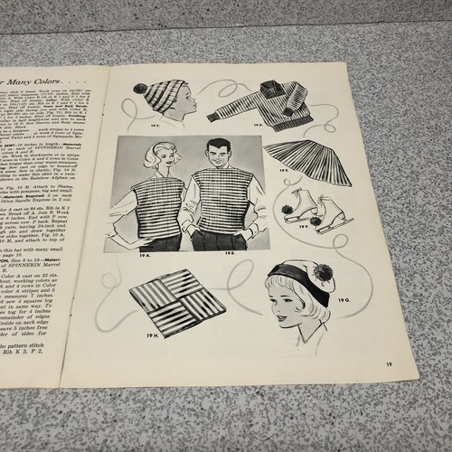 Spinnerin Beginner's Delight 1961 Knitting Instruction Book - 101 Ideas - Picture 5 of 5