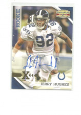 2010 PANINI GRIDIRON GEAR AUTOGRAPHS GOLD X'S #202 JERRY HUGHES   110/299