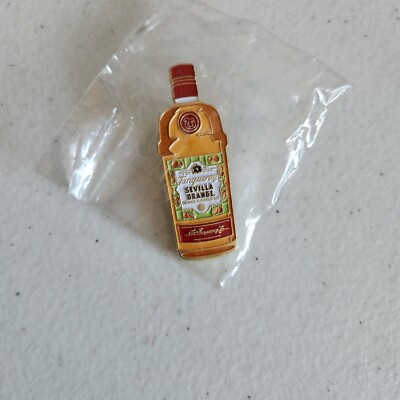 Tanqueray Sevilla Orange Bottle Lapel Hat Pin New Collectible