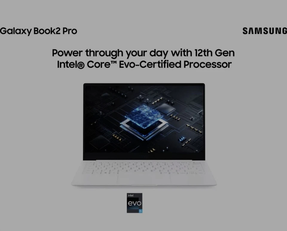 SAMSUNG Galaxy Book2 Pro 13.3" Laptop - Intel Core i5 SSD 256 GB, RAM 8GB, SILVR - Image 2 of 4