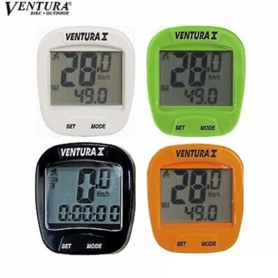 Ventura X 10 Funktionen Fahrradcomputer Tacho mit Doppelanzeige