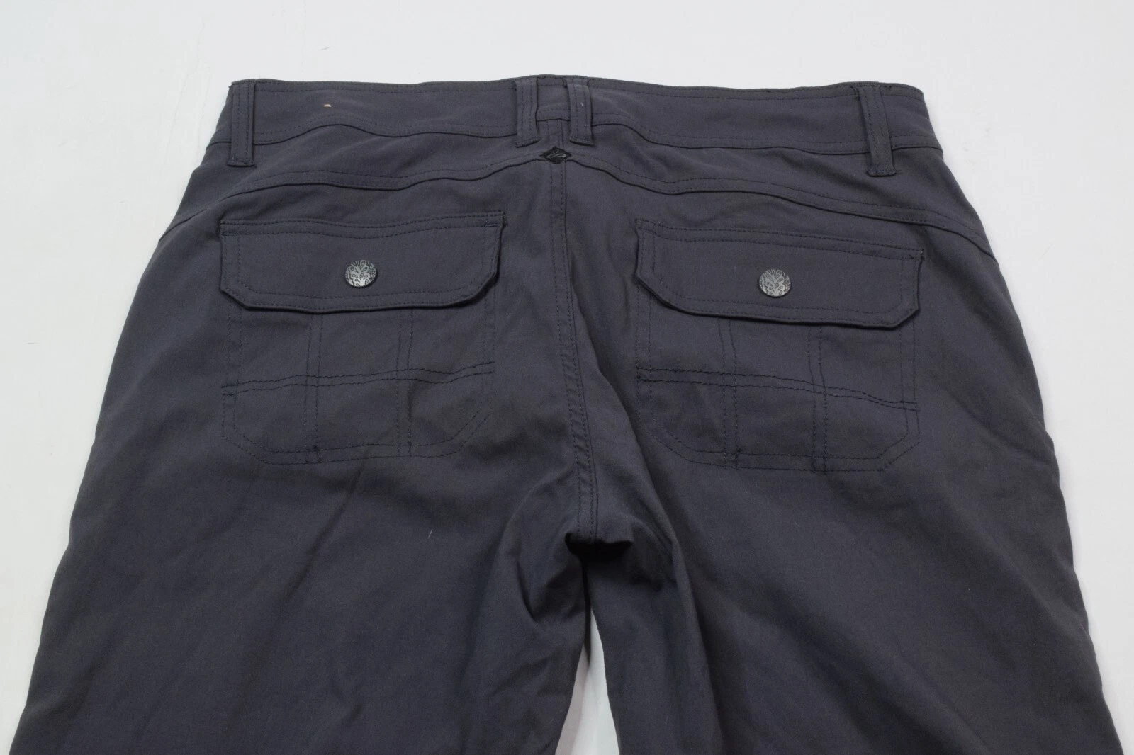 prana hiking nylon stretch roll-up straight fit active pants