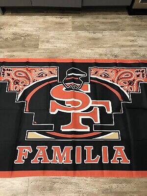 San Francisco 49ers Familia Huelga Flag 3' x 5' Quest For 6 Red