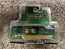 1:64 GreenLight HITCH & TOW Primer Gray GOOSENECK 5th Wheel FLATBED TRAILER NEW!
