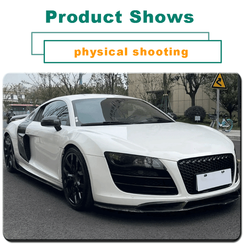 Carbon Seitenschweller Side Skirts Spoiler Lippe Passt für Audi R8 V8 2008-2015 - Picture 4 of 14