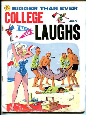 MAG: College Laughs 7/1962-Marvel-Vic Martin-Severin-Wenzel-Wyma-swim suit-G