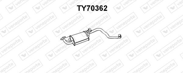 Silencieux arrière Toyota Land Cruiser 2.4 TD échappement de rechange pour LJ70