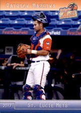 2017 St. Lucie Mets Grandstand 14 Patrick Mazeika Springfield Massachusetts Card