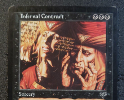 Infernal Contract Mirage PLD Black Rare MAGIC THE GATHERING MTG