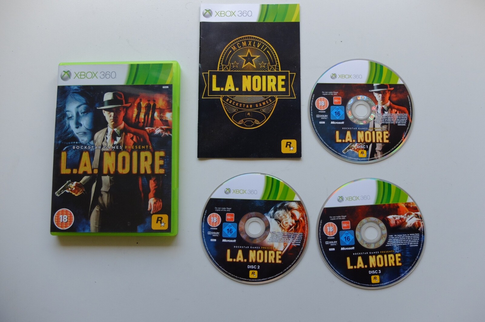 L.A. Noire Xbox 360 - Complete Good Condition