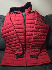 Hfx Xxl Red Puffer Hooded Jacket