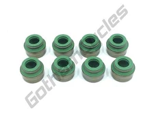 New Ducati 7mm 2 Valve / 4 Valve Intake & Exhaust Valve Stem Seal Guide Set of 8