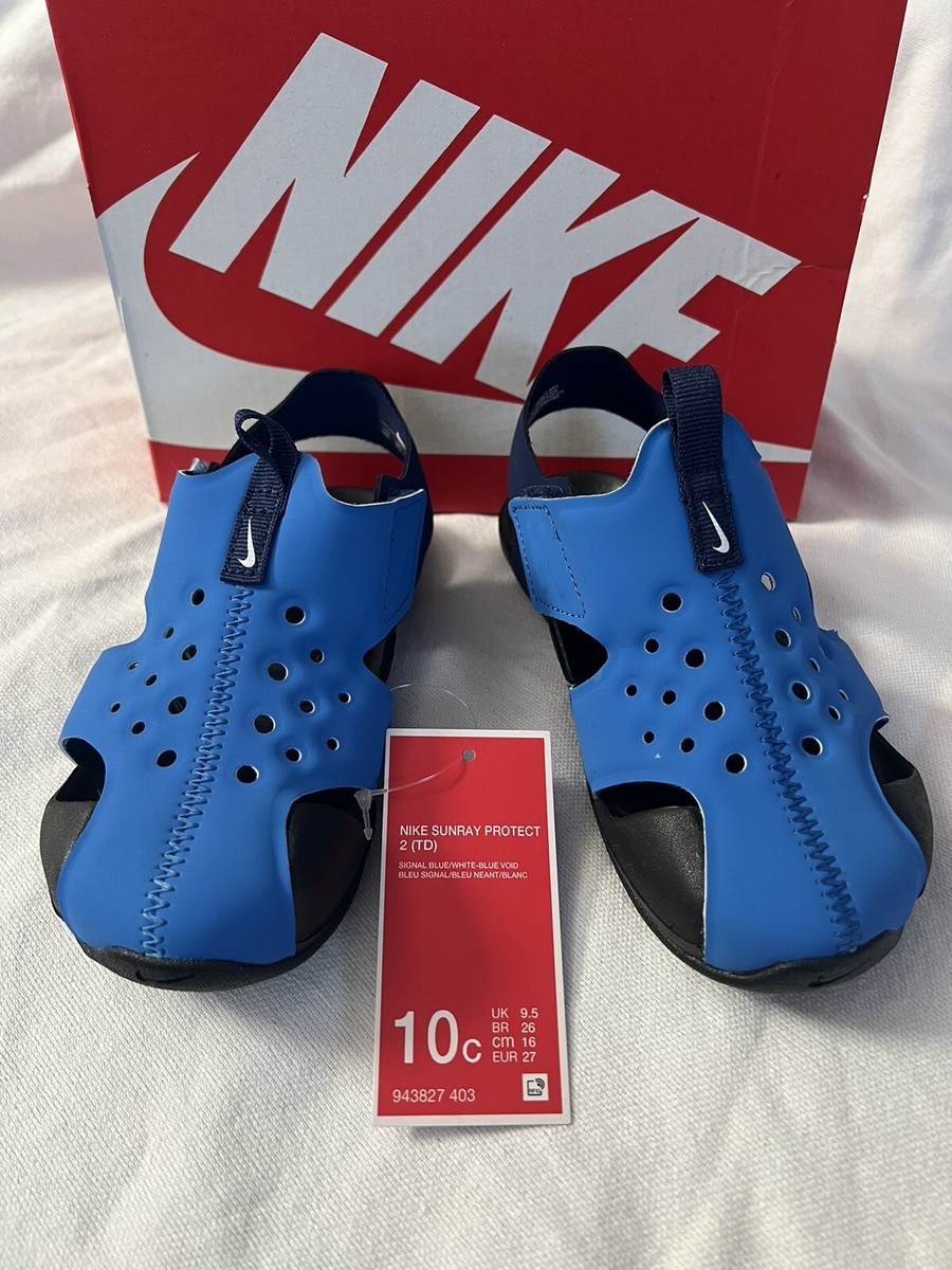 NEW Nike Sunray Protect Sandals Toddler Size 10C Signal Blue