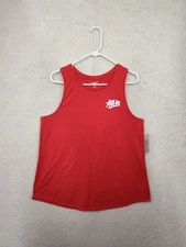 Old Navy Women Top Large Red Cotton Blend Sleeveless Active Go Dry Tank Fit