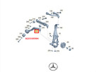 Original Mercedes-Benz A2233335900 Zugstrebe vorne links V223 W223 Z223 Neu