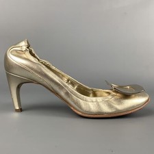 Roger Vivier Taille 6 / 36 Talons En Cuir Dorés