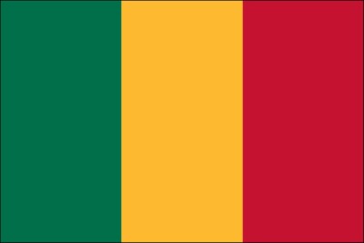 3x5 Foot (90x150 cm) Mali Polyester Indoor/Outdoor Flag with Two Grommets