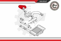 Esen SKV Ladeluftschlauch Passend FüR Mitsubishi Outlander II Cw_W 2.0 DI-D