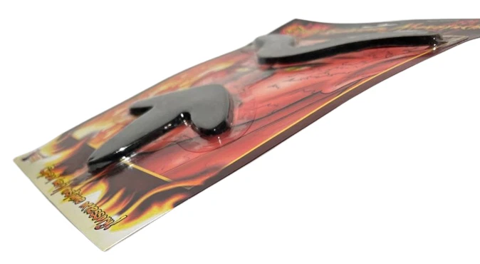 Disfraz de hombre diablo pelo facial falso pegado cejas bigote perilla barba negra Foto 3 de 4