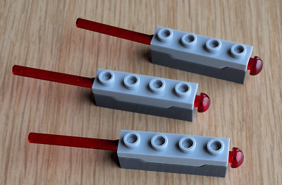Lego 3 x Kanone Shooter 15301c01 Pfeil 15303 8L rot Zubehör Star Wars