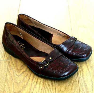 Life Stride Diary flache Damen-Slipper Kroko-Mokassin Halbschuhe UK 5 US 7,5 M 