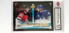 Quinn Hughes 2019-20 Young Guns Checklist FOIL Rookie Hockey Card KSA Graded 8.5