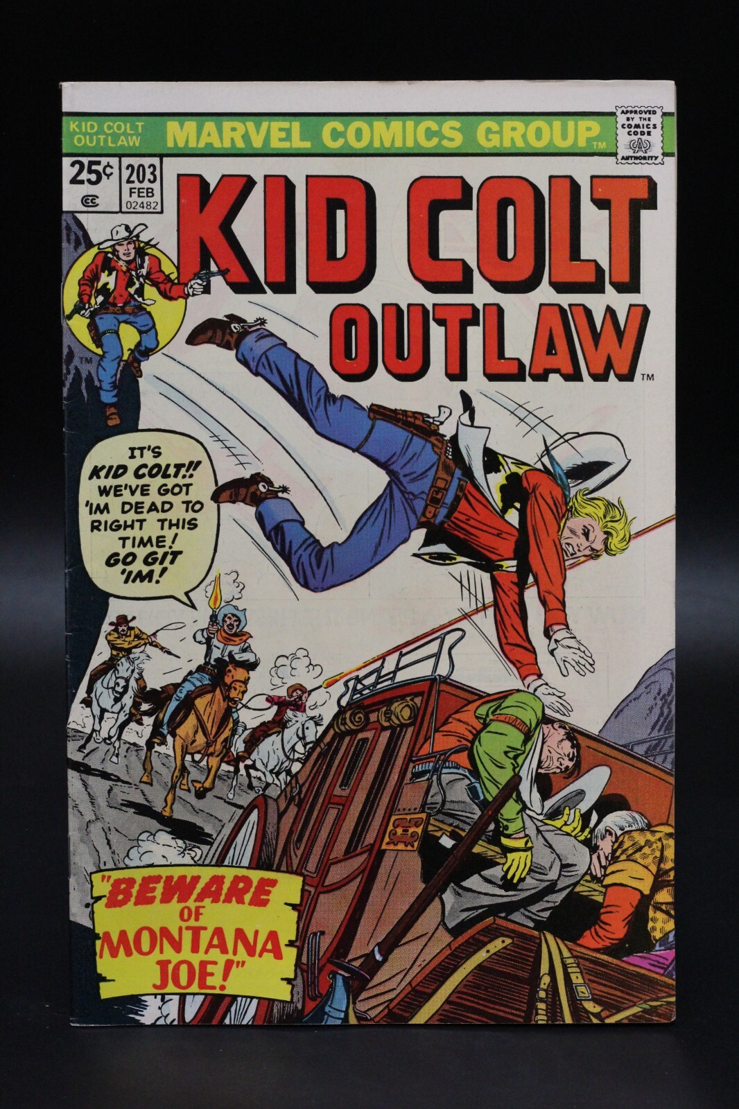 Kid Colt Outlaw (1948) #203 Jack Kirby Cover Jack Keller Reprint Of #96 VF