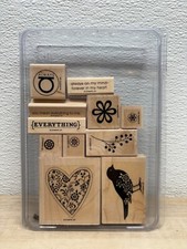 Stampin' Up Always Set of 11 Wood Mounted Rubber Stamps