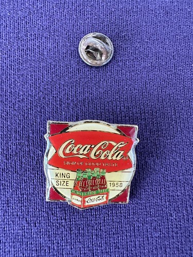 1985 Coca Cola “Sign Of Good Taste” Coke Six Pack Pin Vintage Enamel - Picture 3 of 4