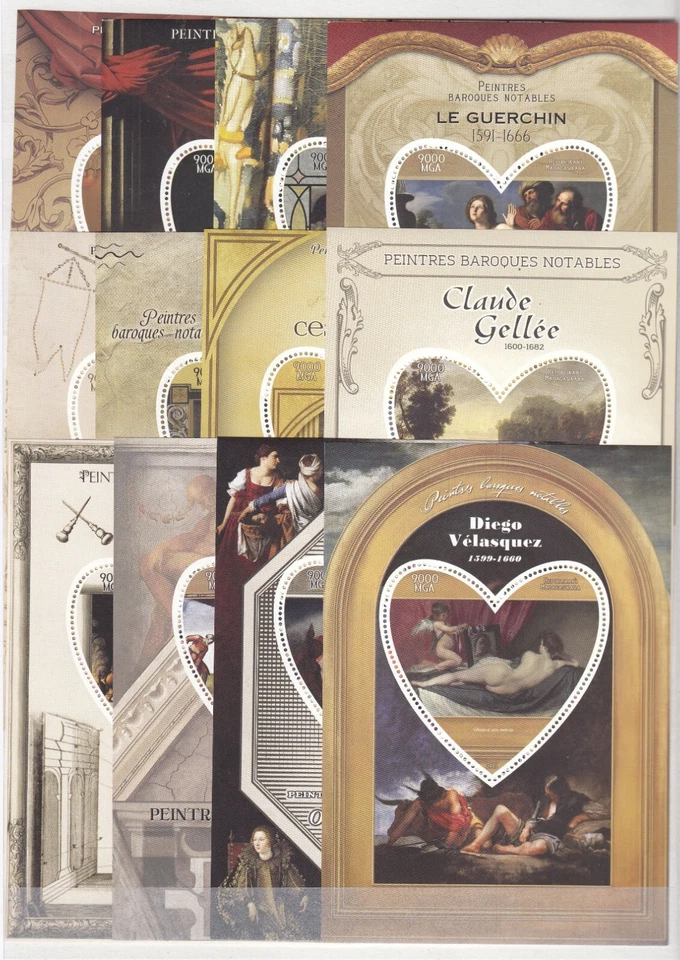 PK23482/MADAGASCAR - PINTURA FAMOSA - 2015 COMO NUEVO BLOQUES MNH Foto 2 de 2