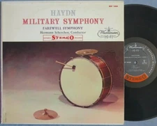 Westminster WST 14044 lp Haydn MILITARY/ FAREWELL SYMPHONY Scherchen STEREO