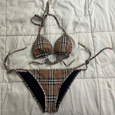 Womens Burberry Swim Piece Bikini (Worn Once) Medium