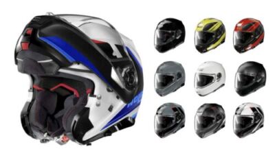 Neu Nolan N100-5 n-Com Aufklappbar Vorne Motorrad 2023 Helm Klapp Sonnenblende