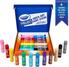 Crayola Quick Dry Paint Sticks Colors, Paint Set for Kids, Set of 12 Colors NEW
