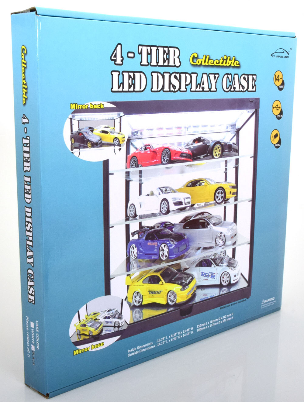 118 Triple 9 Vitrine for 8 modelcars black eBay