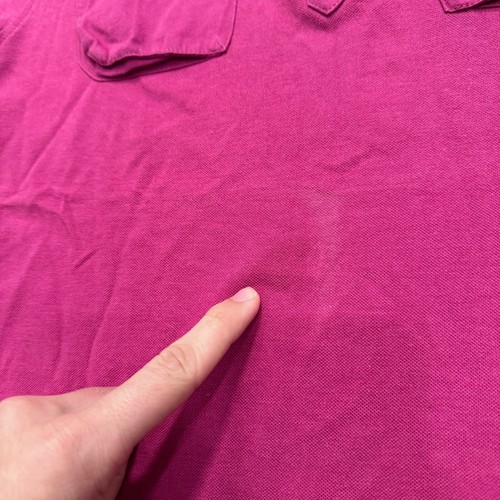 Camisa Polo Ted Baker Para Hombres 4 Bolsillos Henley Rosa Western Manga Corta Cuello - Imagen 3 de 10