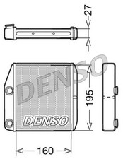 Wärmetauscher Innenraumheizung DENSO DRR09075 für FIAT OPEL PUNTO QUBO FIORINO