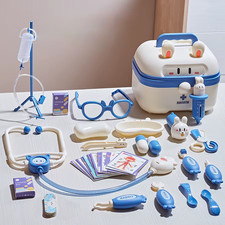 Kids Doctor Play Set   Medical Kit Toys with Stethoscope, Syringe, Dentist Tools